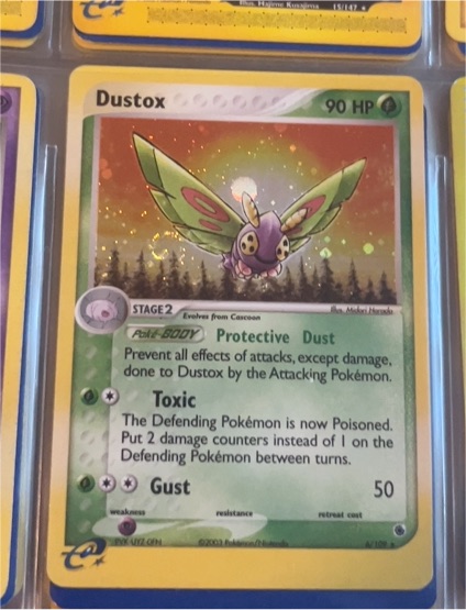 2003 Pokemon EX Ruby & Sapphire #6 Dustox — front
