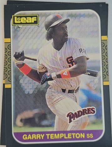 1987 Leaf #63 Garry Templeton — front