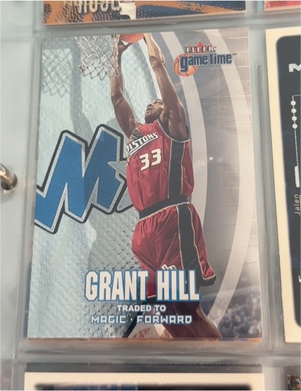 2000-01 Fleer Game Time #48 Grant Hill — front