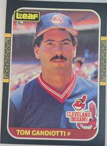 1987 Leaf #81 Tom Candiotti Cleveland Indians — front