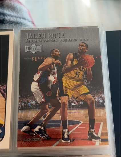 1999 Skybox Metal #137 Jalen Rose — front