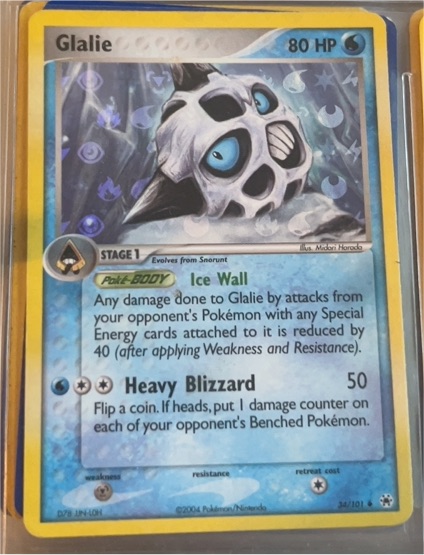 2004 Pokémon EX Hidden Legends #34 Glalie — front