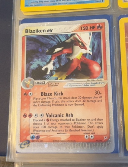 2004 Pokemon EX Team Magma vs Team Aqua #89 Blaziken ex — front