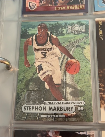 1997-98 Skybox Metal Universe #3 Stephon Marbury — front