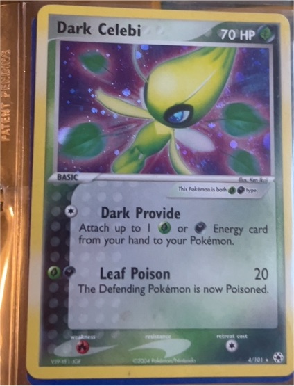 2004 EX Hidden Legends #4 Dark Celebi — front