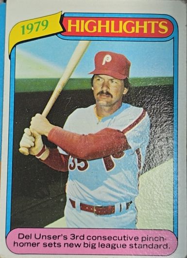 1980 Topps #6 Del Unser — front