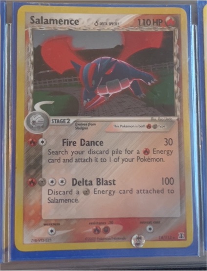 2005 Pokemon EX Delta Species #14 Salamence — front