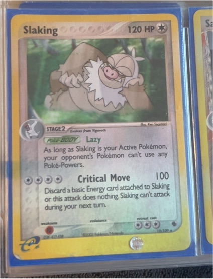 2003 Pokémon Ruby & Sapphire #12 Slaking — front