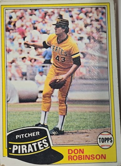 1981 Topps #168 Don Robinson — front