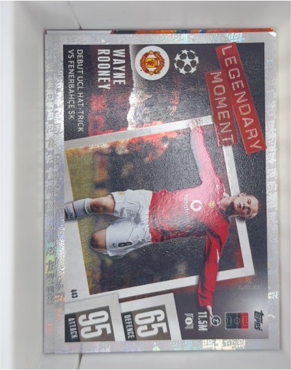 2023-24 Topps Match Attax UEFA #443 Wayne Rooney Legendary Moment — front