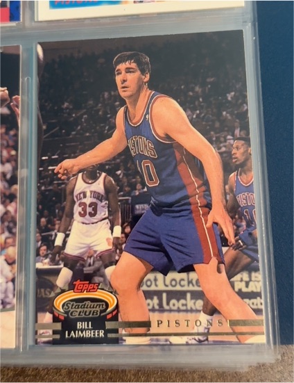 1992-93 Topps Stadium Club #25 Bill Laimbeer — front