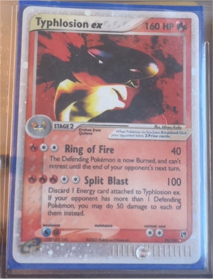 2003 Pokemon EX Sandstorm #99 Typhlosion ex — front
