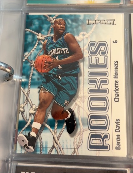 1999-00 SkyBox Impact #55 Baron Davis — front