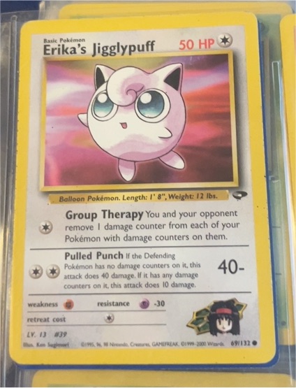 2000 Pokémon Gym Challenge #69 Erika's Jigglypuff — front