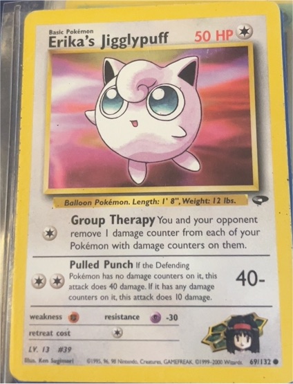 2000 Pokémon Gym Challenge #69 Erika's Jigglypuff — front