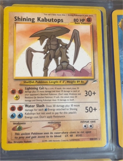 2000 Pokémon Neo Destiny #108 Shining Kabutops — front