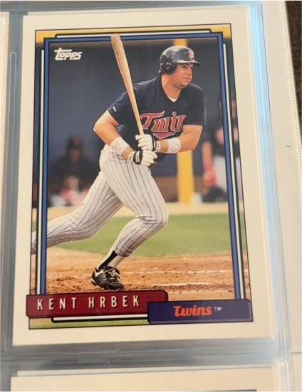 1992 Topps #347 Kent Hrbek — front