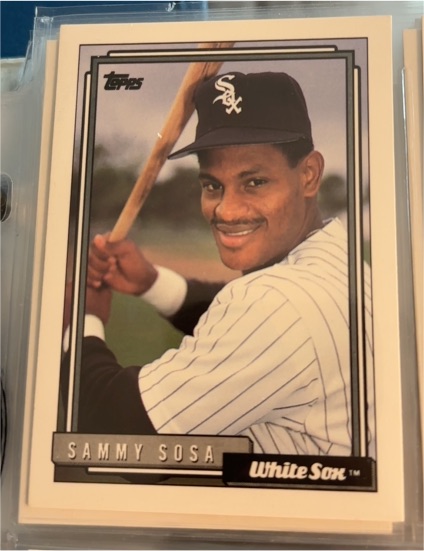 1992 Topps #94 Sammy Sosa — front