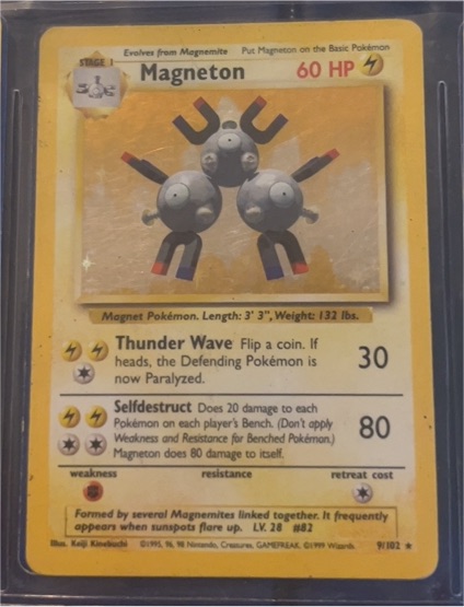 1999 Pokémon #9/102 Magneton — front