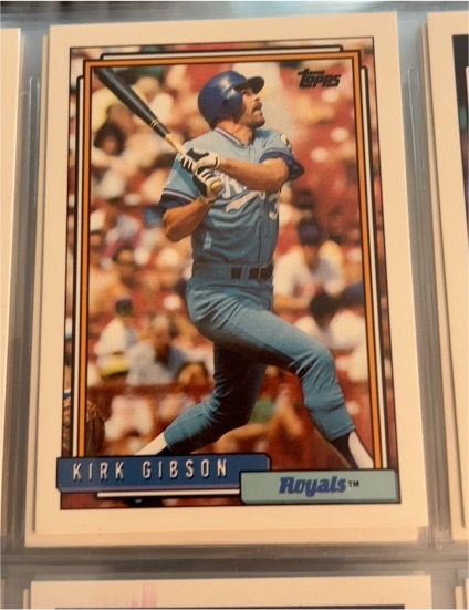 1992 Topps #720 Kirk Gibson — front