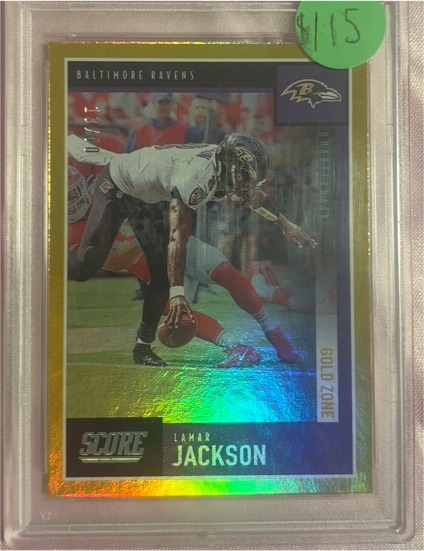 2020 Panini Score #44 Lamar Jackson — front