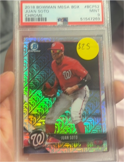 2018 Bowman Chrome #BCP52 Juan Soto — front