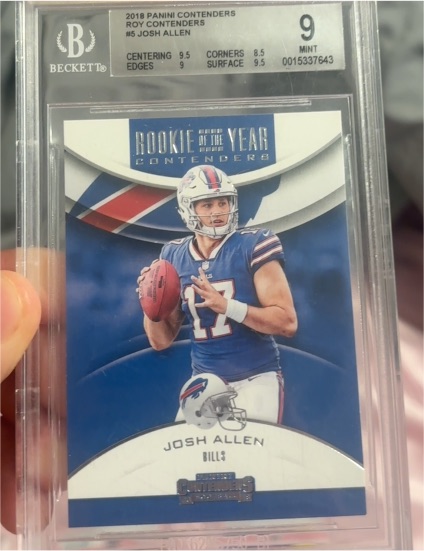 2018 Panini Contenders Rookie of the Year Contenders #RYA-JA Josh Allen — front