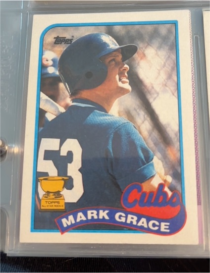 1989 Topps #465 Mark Grace — front