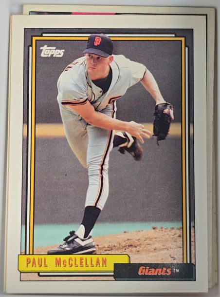 1992 Topps #424 Paul McClellan — front