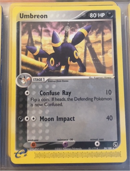 2003 Pokémon EX Sandstorm #24 Umbreon — front