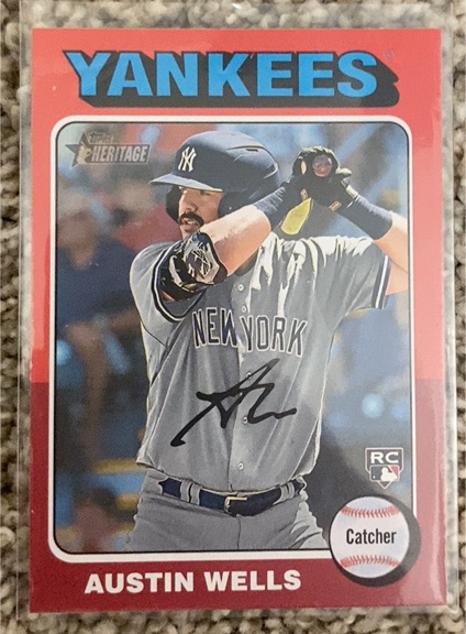2024 Topps Heritage #442 Austin Wells — front