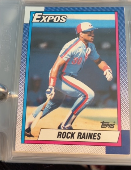 1990 Topps #180 Rock Raines — front