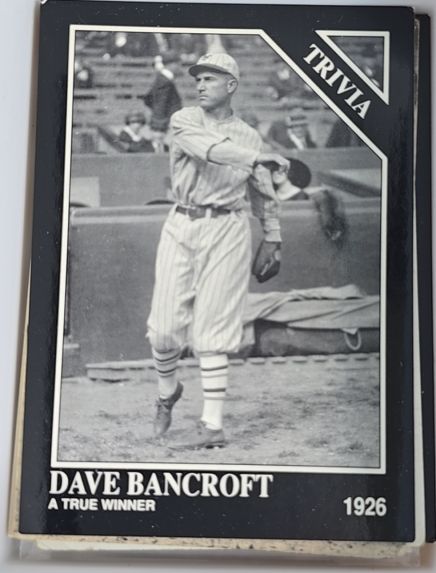 1991 Conlon Collection #unknown Dave Bancroft — front