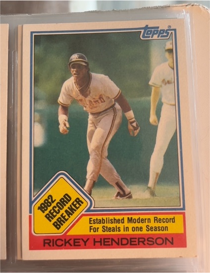 1983 Topps #2 Rickey Henderson — front