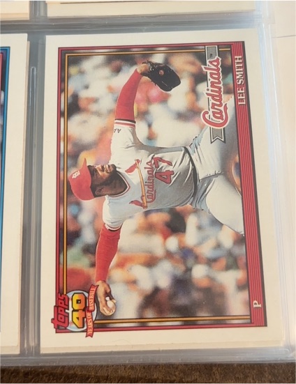 1991 Topps #660 Lee Smith — front