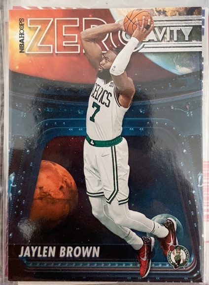 2022-23 Panini NBA Hoops #7 Jaylen Brown Zero Gravity — front