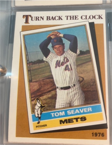 1986 Topps #402 Tom Seaver Turn Back The Clock — front