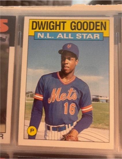 1986 Topps #709 Dwight Gooden — front