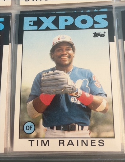 1986 Topps #280 Tim Raines — front