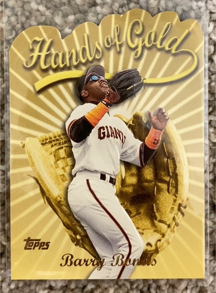 2000 Topps #HG1 Barry Bonds Hands of Gold — front