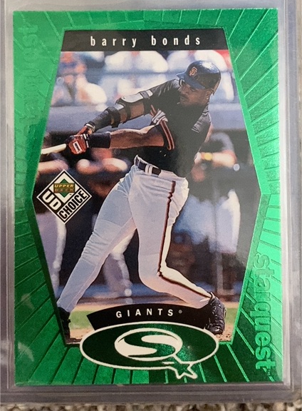 1999 Upper Deck UD Choice Starquest #SQ7 Barry Bonds — front