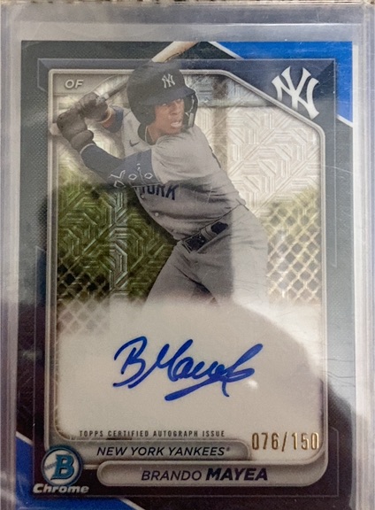 2024 Bowman Chrome #BMA-BMA Brando Mayea — front