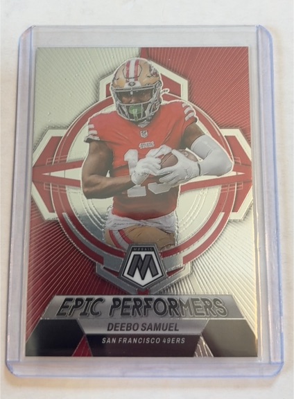 2023 Panini Mosaic Epic Performers #EP-DS Deebo Samuel — front