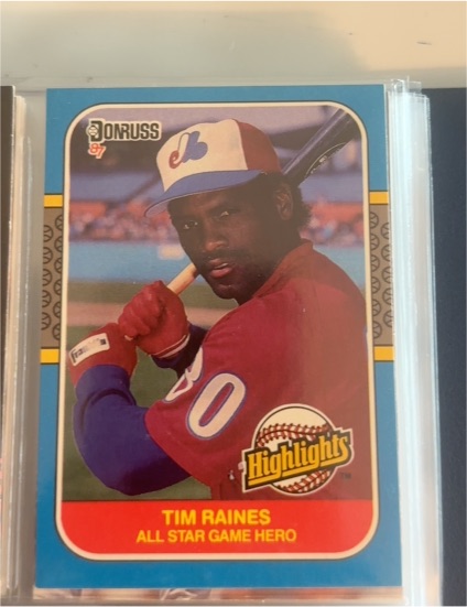 1987 Donruss Highlights #16 Tim Raines — front