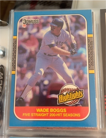 1987 Donruss Highlights #44 Wade Boggs — front