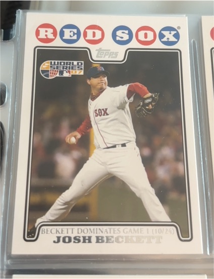 2008 Topps #217 Josh Beckett — front