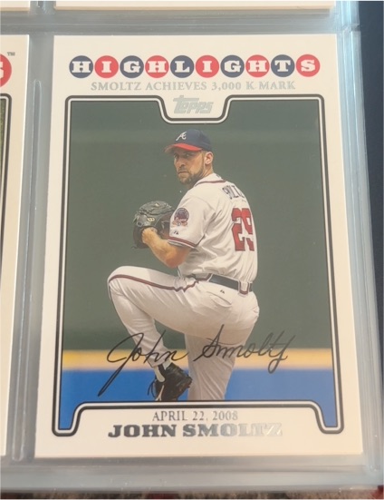 2008 Topps Updates & Highlights #UH125 John Smoltz — front