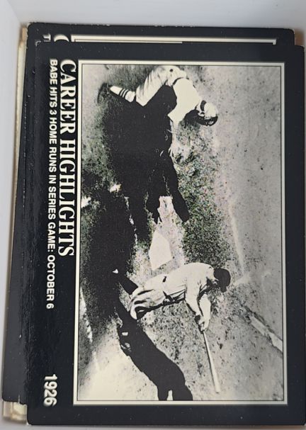 1992 Megacards Babe Ruth #80 Babe Hits 3 Home Runs: October 6 — front