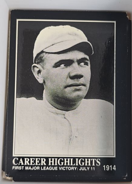 1992 Megacards Babe Ruth #71 First Major League Victory: July 11 — front