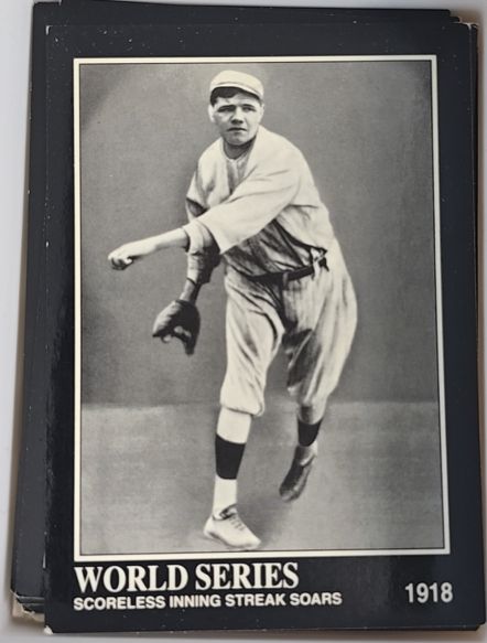 1992 Megacards The Babe Ruth Collection #32 Scoreless Inning Streak Soars Babe Ruth — front